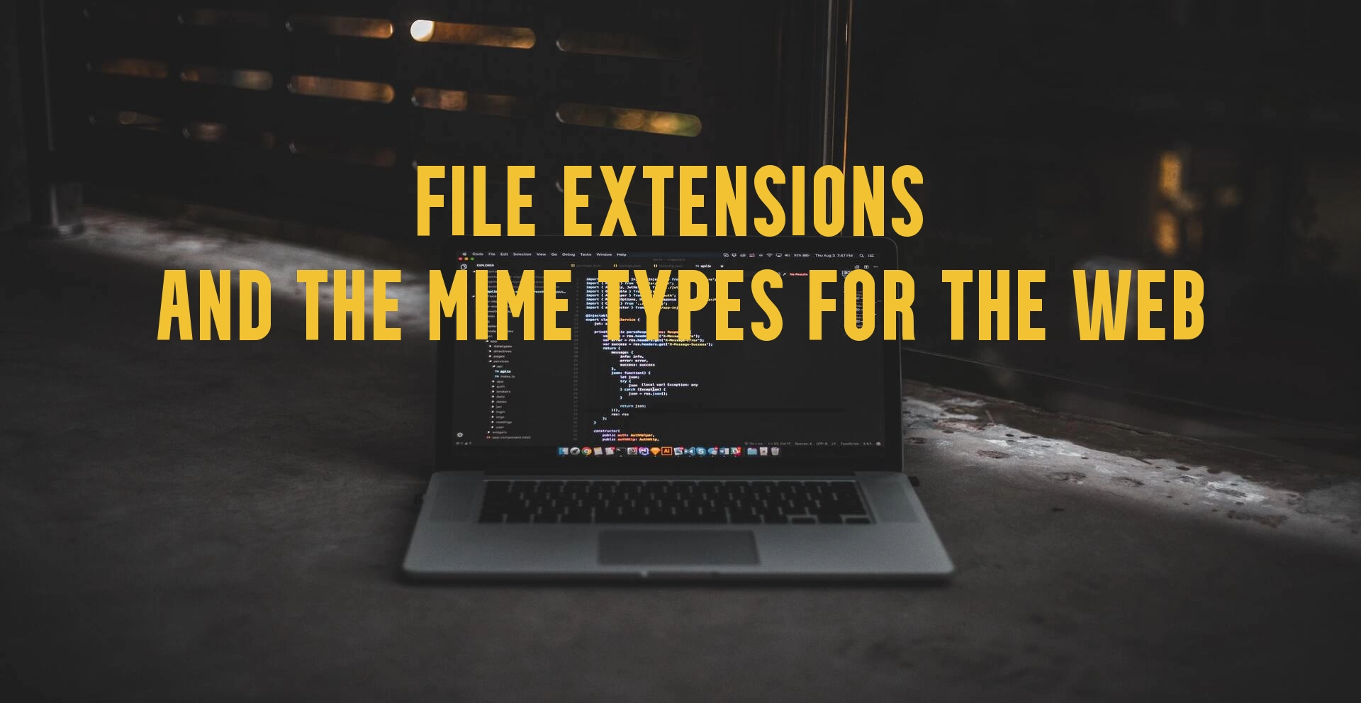 Cover Image for File extensions, description and the MIME types for the Web