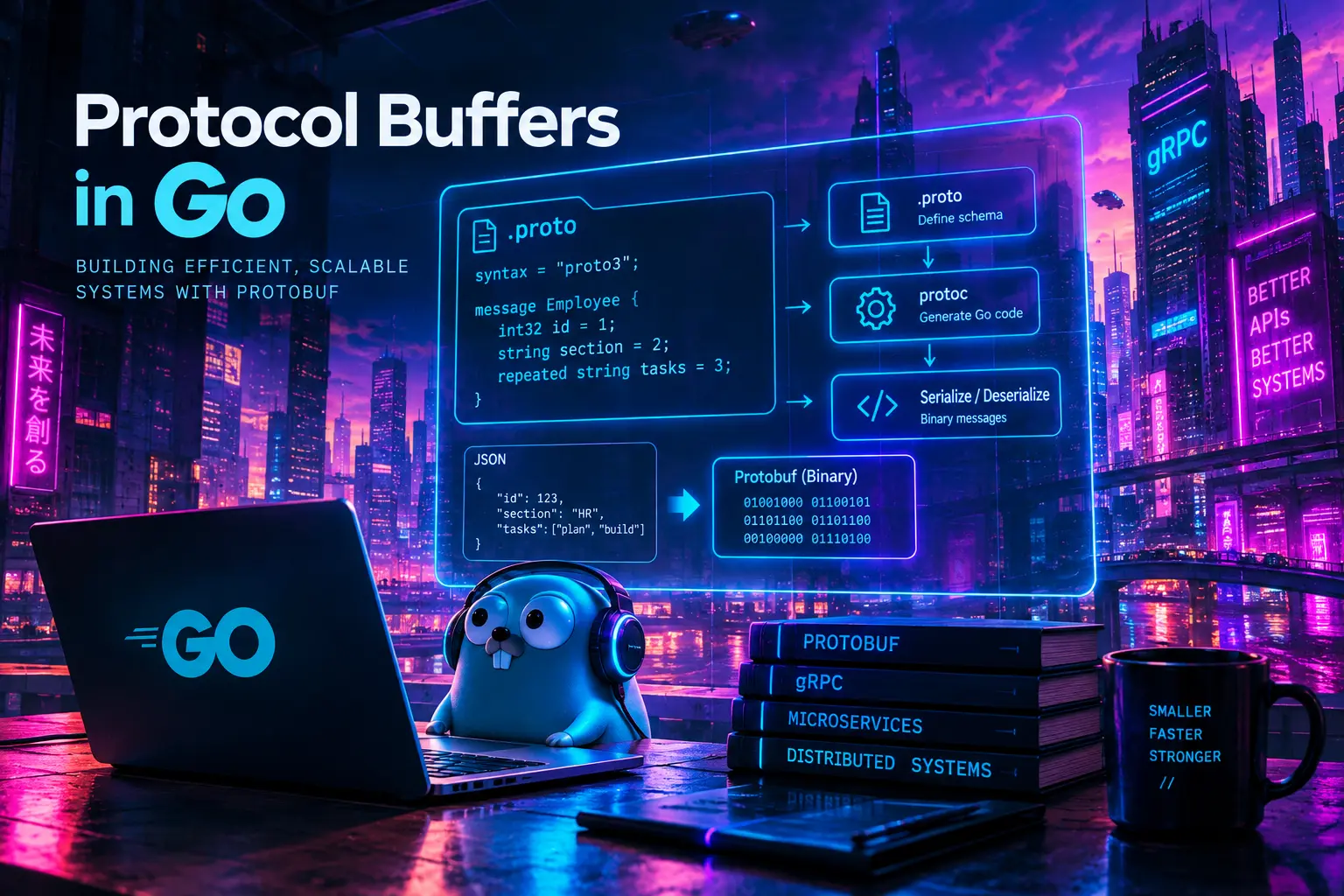 Cover Image for Protocol Buffers in Go
